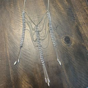 Silver and gold necklace